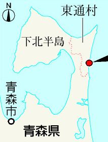 東通電場位置圖。圖片節錄自朝日新聞