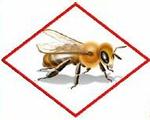 新的有害蜜蜂圖示將出現在新菸鹼類殺蟲劑瓶身上。（影像：美國環保署提供）。