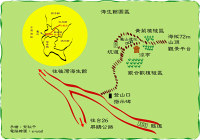 龜山自然步道路線圖