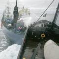海洋看守保護協會與日捕鯨船驚險相撞畫面　圖片提供: Adam Lau 