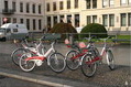 由德國鐵路公司（DB）所提供的公共自行車，供民眾以低價租借；攝影：廖桂賢