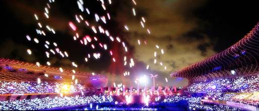 2009高雄世運閉幕天燈；照片來源：世運官網