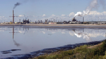 開採油砂的區域(Canadian Press 提供)