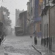 2010年11月23日，雨中的哥倫比亞波哥大。圖片節錄自：Trevor Schwellnus相本。 