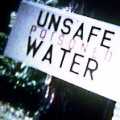 警告標語－不安全（有毒的）的飲水（照片提供 美國環保署） 