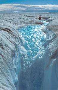 格陵蘭融冰加速（圖片來源：NASA）