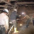金礦坑道開挖的工作