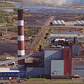 加拿大發電廠燃燒烟煤排放溫室氣體；圖片來源：NB Power