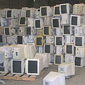 廢棄的電腦螢幕 (圖片來源: Nevada DEP)