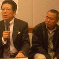 亞都麗緻集團總裁嚴長壽與導演侯孝賢，2007年初現身立法院，呼籲停建蘇花高。