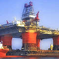 在墨西哥Gulf的鑽油平台產油量可達每日250,000桶以及200百萬立方呎的天然氣（照片來源:BP）
