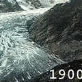 位於奧地利的冰川在1900年時的樣子(照片來源: Greenpeace)