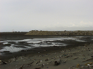 1997年6月施工中的海洋公園北堤