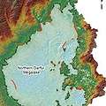 位於達佛北部的「超級湖泊」。地圖來源：BU Center for Remote Sensing