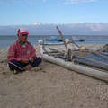 在後灣巧遇的漁民林老伯；圖片提供：朱玉璽