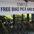 巴里島會議提供自行車免費使用服務。