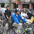 收復街道聯盟每月最後一個週六在台北市區辦的單車臨界量活動。圖片來源：彭郁娟，攝於2007/11/24