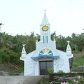 台東宜灣部落的卡片教堂面臨土石流威脅。
