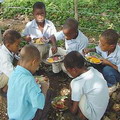 位於多明尼加的學童受到「全球教育糧食發起計畫」的支持。圖片來源：USDA