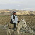 阿富汗男子騎驢跨越Faryab省。圖片來源：Alex Strick van Linschoten