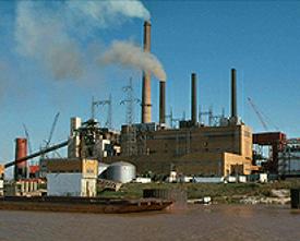 美國印第安那州的燃煤電廠。照片來源：美國電力公司(AEP)