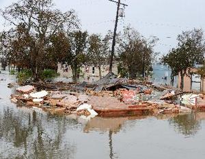 艾克(Ike)颶風造成德州淹大水。圖片來源：美國聯邦急難管理局