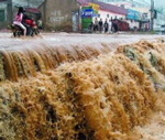 濟南遭受有氣象記錄以來最大暴雨襲擊。圖片來源:中外對話 攝影:Lakerae 