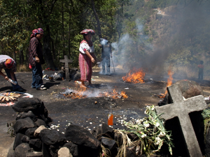 瓜地馬拉與天主教並存的傳統儀典。圖片提供：中華世界遺產協會