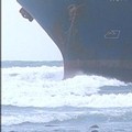 2008年11月貨輪油污的肇事船。圖片提供：我們的島。