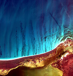 墨西哥東北部的衛星影像(圖片來源：KARI / ESA)