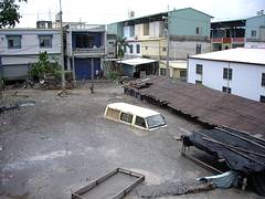 莫拉克期間屏東大水成災。(照片來源：公共電視我們的島)