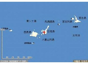 沖繩八重山列島的地圖