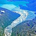 鳥瞰格陵蘭冰川融化範圍，長達25公里；圖片來源：Giovanni Paccaloni