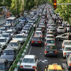德黑蘭塞車的情況。圖片節錄自： Sina A.相本。