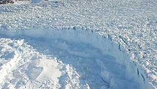 格陵蘭Helheim冰河(圖片來源：NASA)