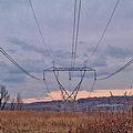 靠近紐約羅徹斯特的高電壓傳輸線。 圖片來源：ENS