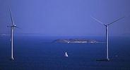 丹麥哥本哈根西部外海2000公里處的風力渦輪機；圖片來源：DWIA