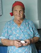 住在哈薩克塞米巴拉金斯克州的老婦人(攝影：Christopher Herwig)