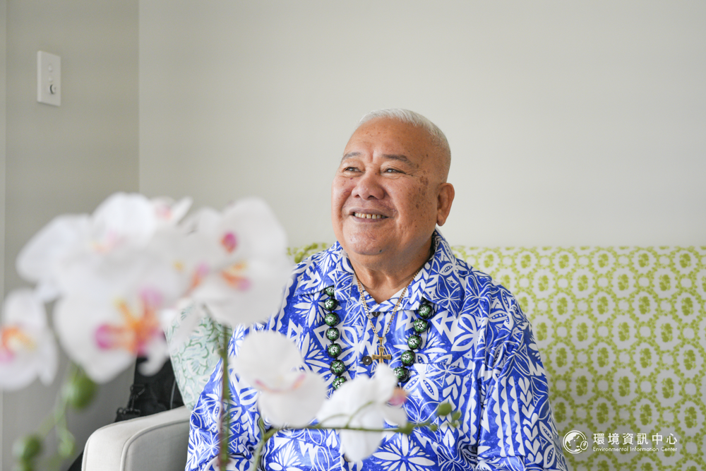 於紐西蘭服務吐瓦魯移民社群超過30年的吐瓦魯牧師納沙利表示,「吐瓦魯的幸福是奠基於三件事情」。攝影:許震唐