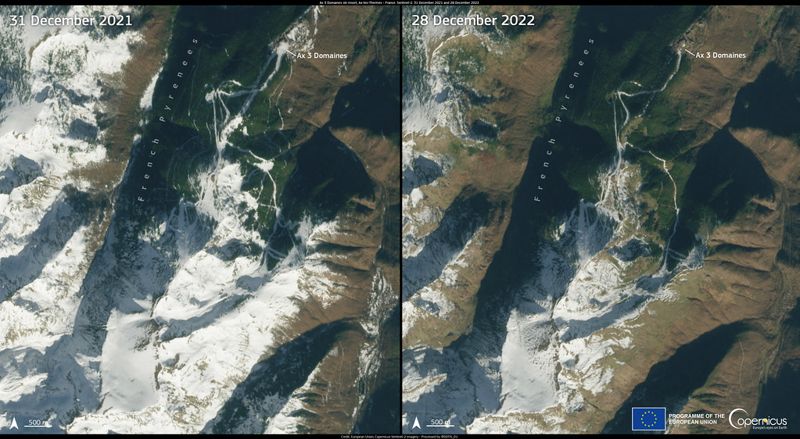 新年剛開始 歐洲多地出現破高溫紀錄 滑雪季無雪可滑