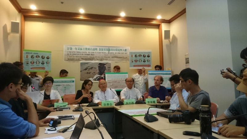 越鋼事件一年後 災區主教來台控污染無調查報告 籲檢討新南向