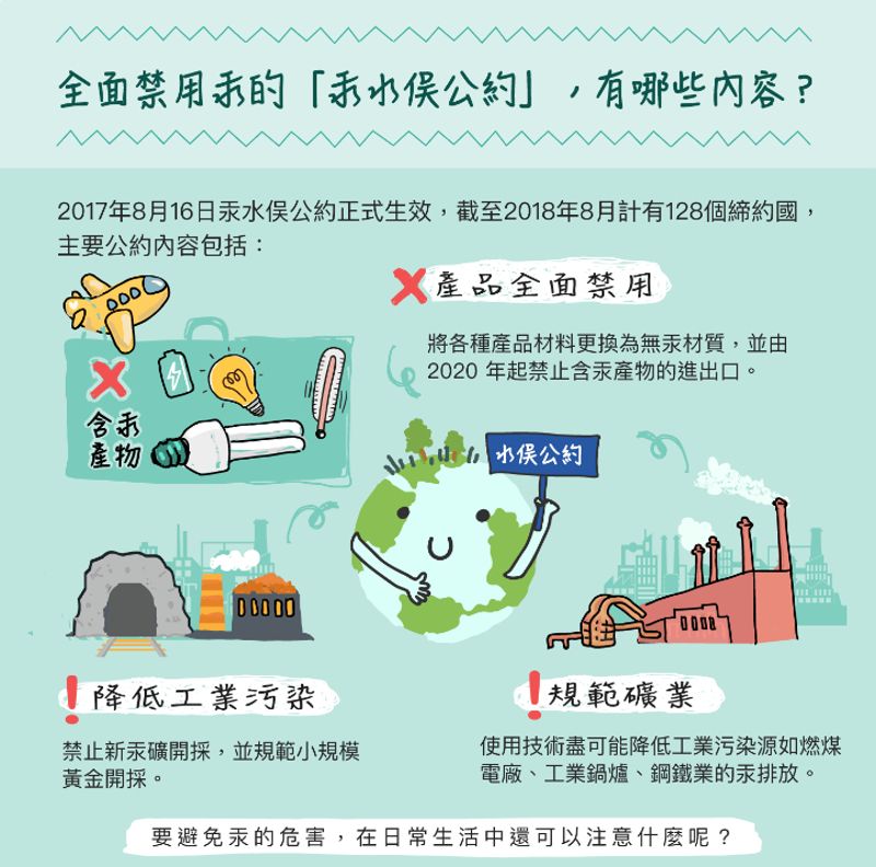 接軌聯合國《汞水俣公約》 環保署預告《限制含汞產品輸入》草案