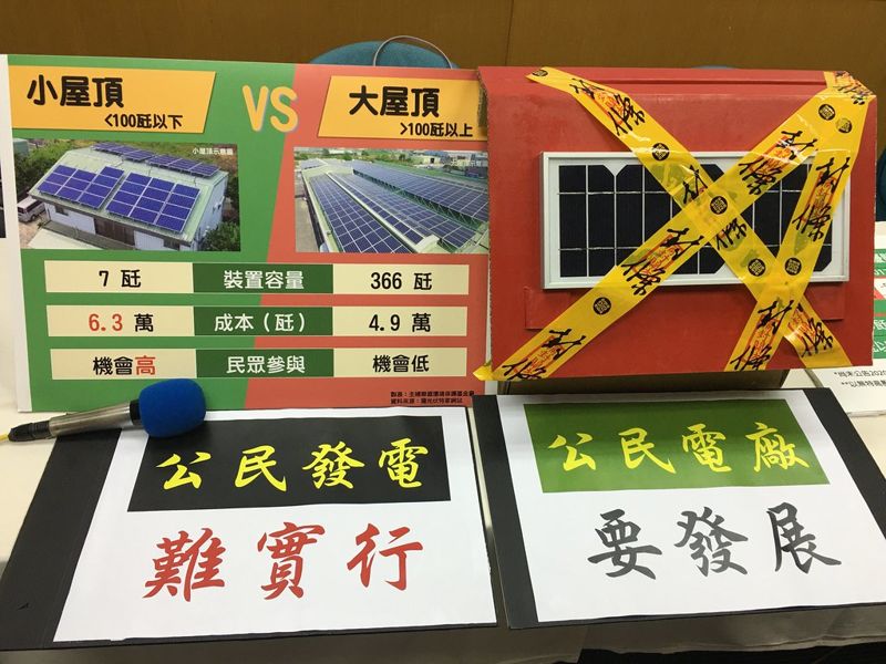 躉購電價即將公告 環團：定價再降 不利推動公民發電