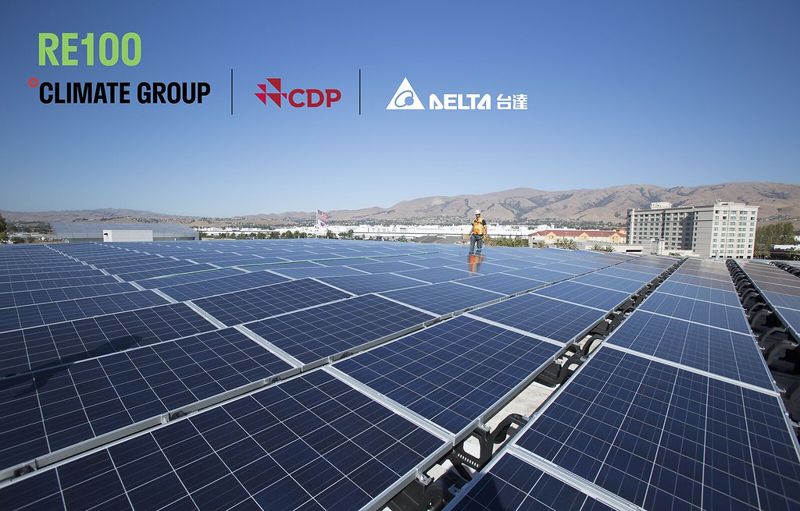 台達電加入RE100 台灣首家科技廠承諾2030年百分百使用綠能
