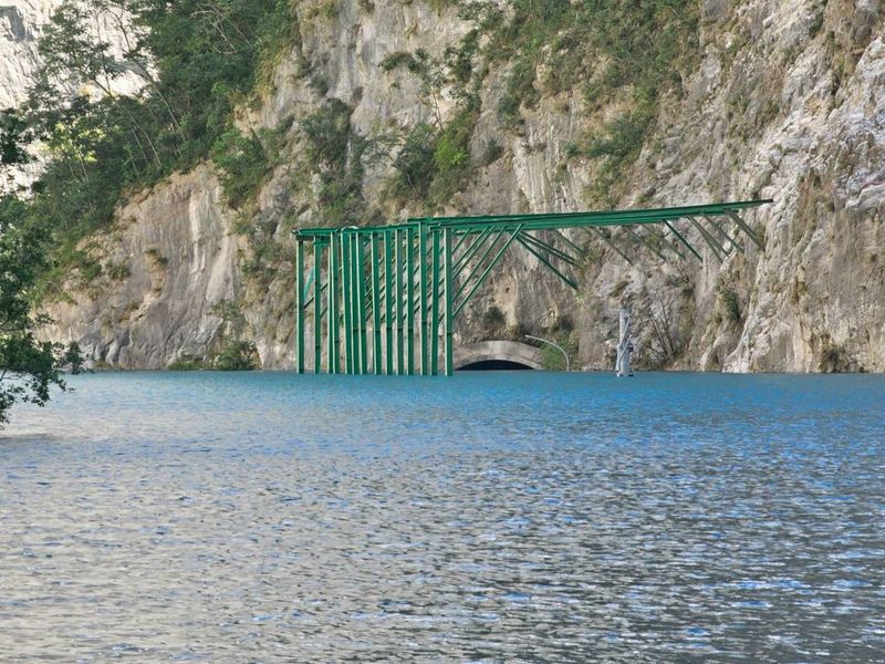 花蓮太魯閣燕子口堰塞湖形成滿一週 將降挖解危機