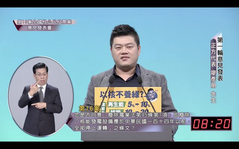 黃國昌嗆為何不提核四重啟公投 以核養綠:已收到20萬提案書