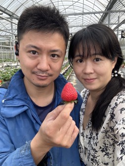 林巧悅與丈夫以「冰箱」為分工界線:草莓進入冰箱前由謝晉遠負責,分級、包裝、定價與銷售則由林巧悅接手。圖片來源:林巧悅 提供