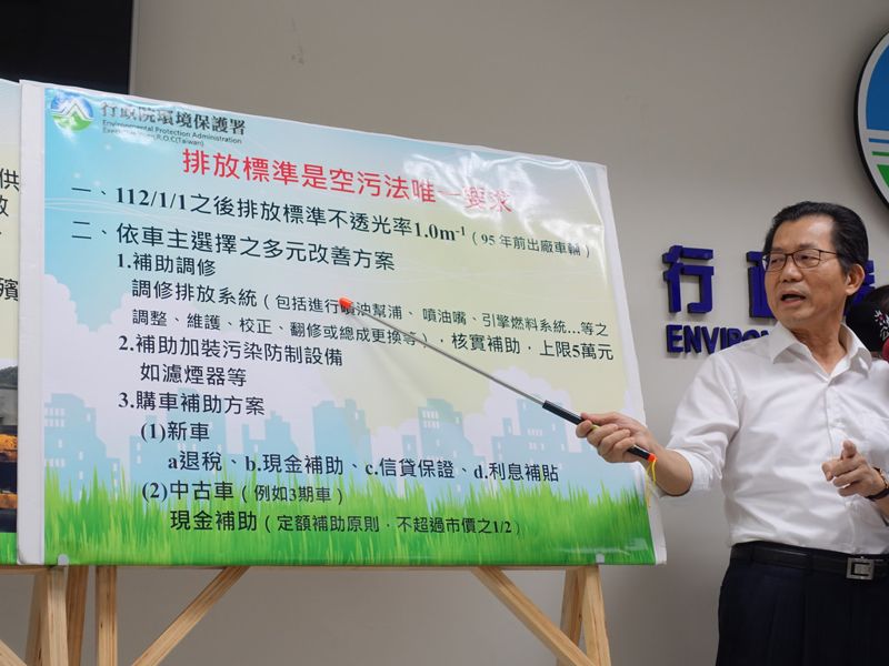 不滿排放標準加嚴 老車團體再預告週五行政院抗議