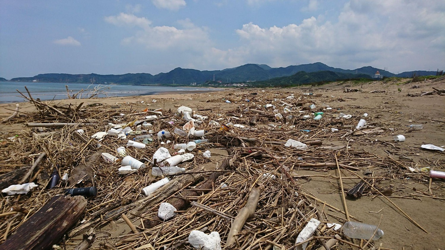 自然環資基金會董事長表示，海漂垃圾是亟需跨國合作對抗的環境議題。攝影：陳姿蓉