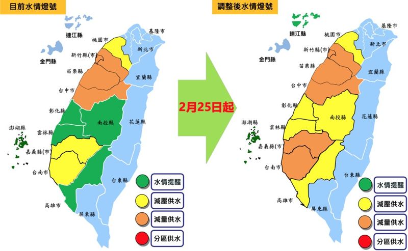 水情告急 竹苗中水庫快見底 全台7縣市水情燈號加嚴